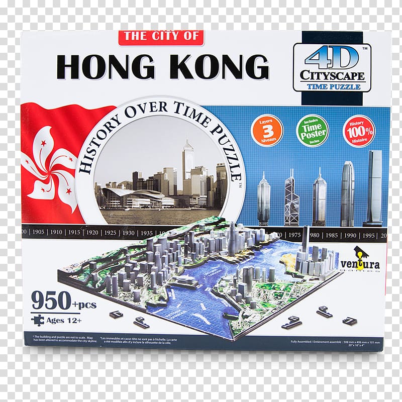 Jigsaw Puzzles International Finance Centre 4D Cityscape Four-dimensional space Three-dimensional space, hong kong skyline transparent background PNG clipart