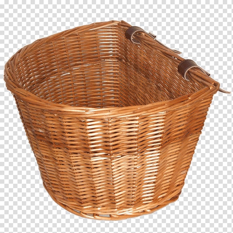 Wicker Bicycle Baskets Picnic Baskets, rattan transparent background PNG clipart