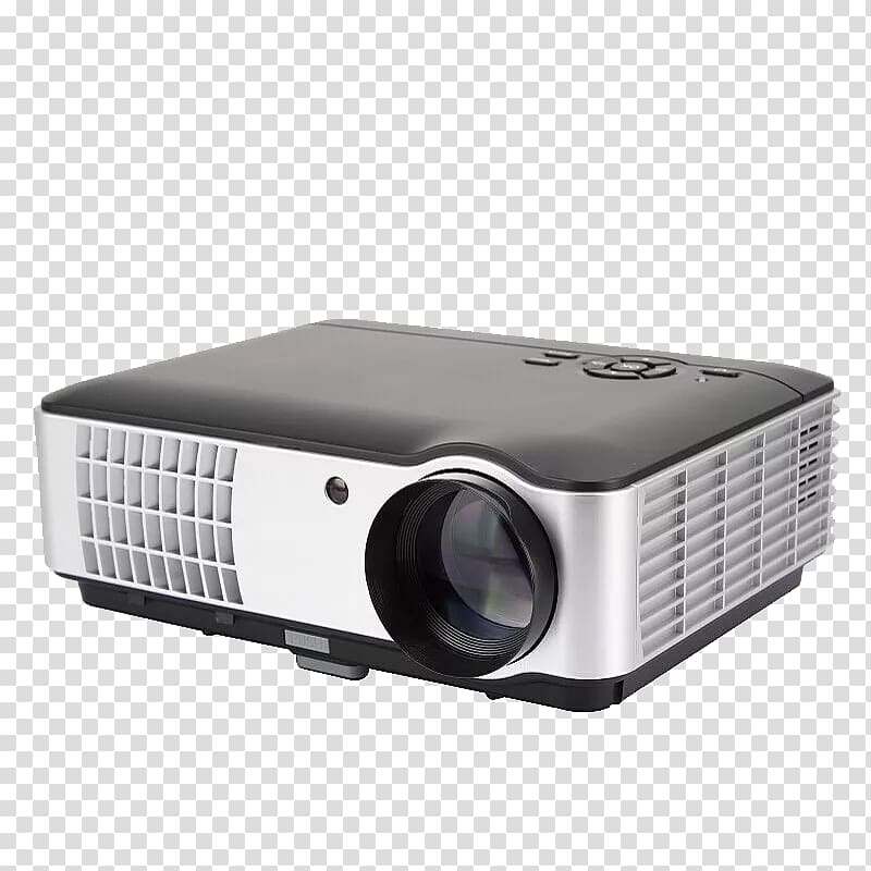 Video projector 1080p LCD projector Digital Light Processing, Advanced Projector transparent background PNG clipart