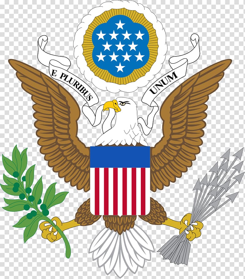 E Pluribus Unum logo, Great Seal of the United States Coat of arms Crest, USA Coat of arms transparent background PNG clipart