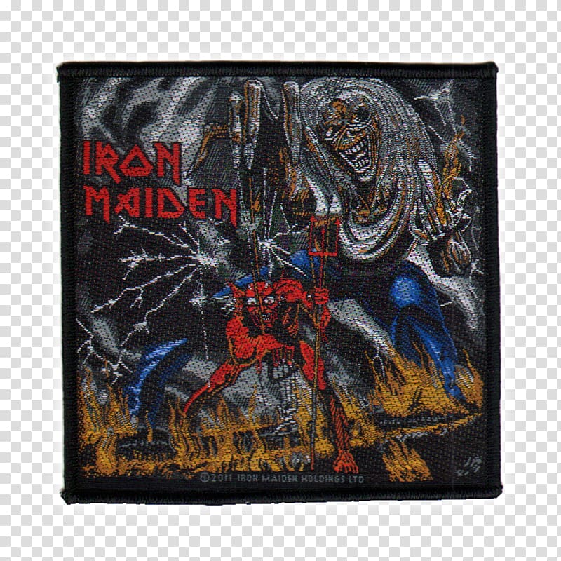 The Number of the Beast Iron Maiden Embroidered patch Killers Phonograph record, iron maiden eddie transparent background PNG clipart