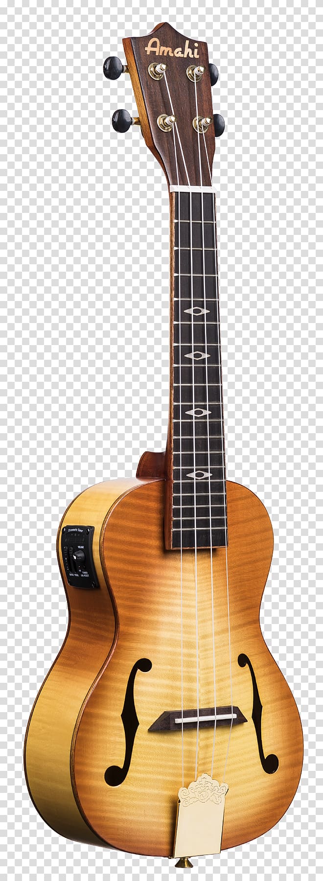 Electric ukulele Archtop guitar Flame maple Acoustic guitar, suzuki transparent background PNG clipart