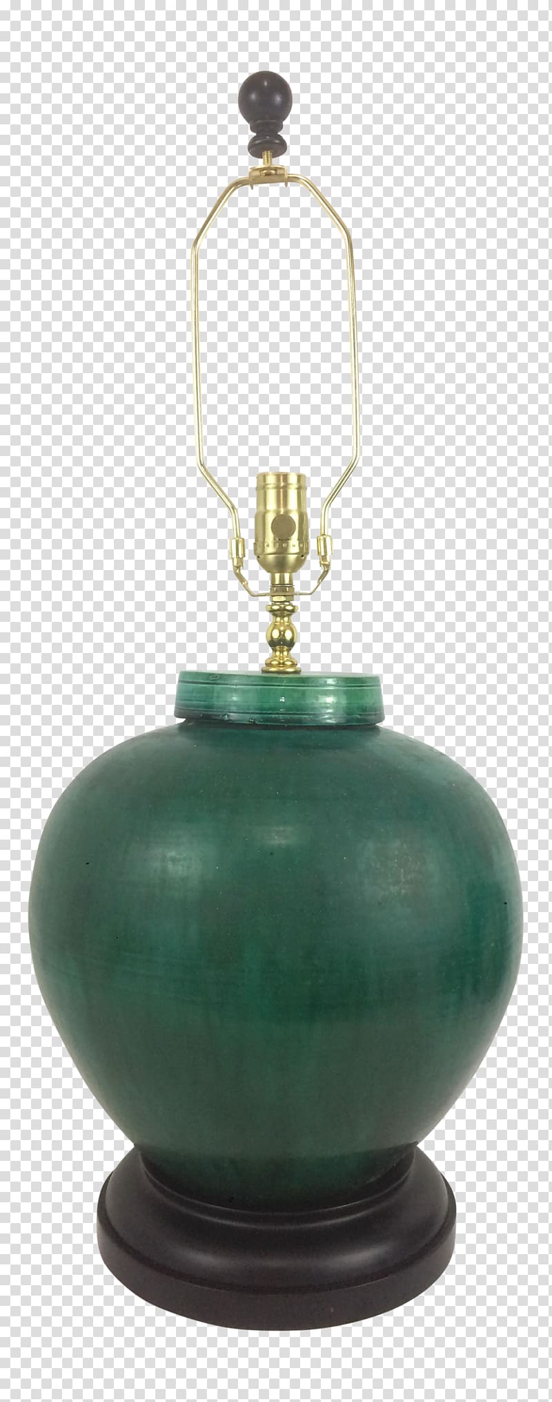 Chinese ceramics Pottery Jar Table, green pottery lamps transparent background PNG clipart