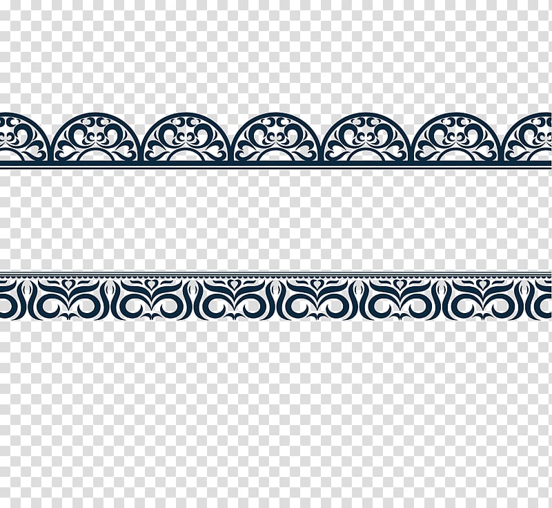 Black and white Motif , Dividing line transparent background PNG clipart