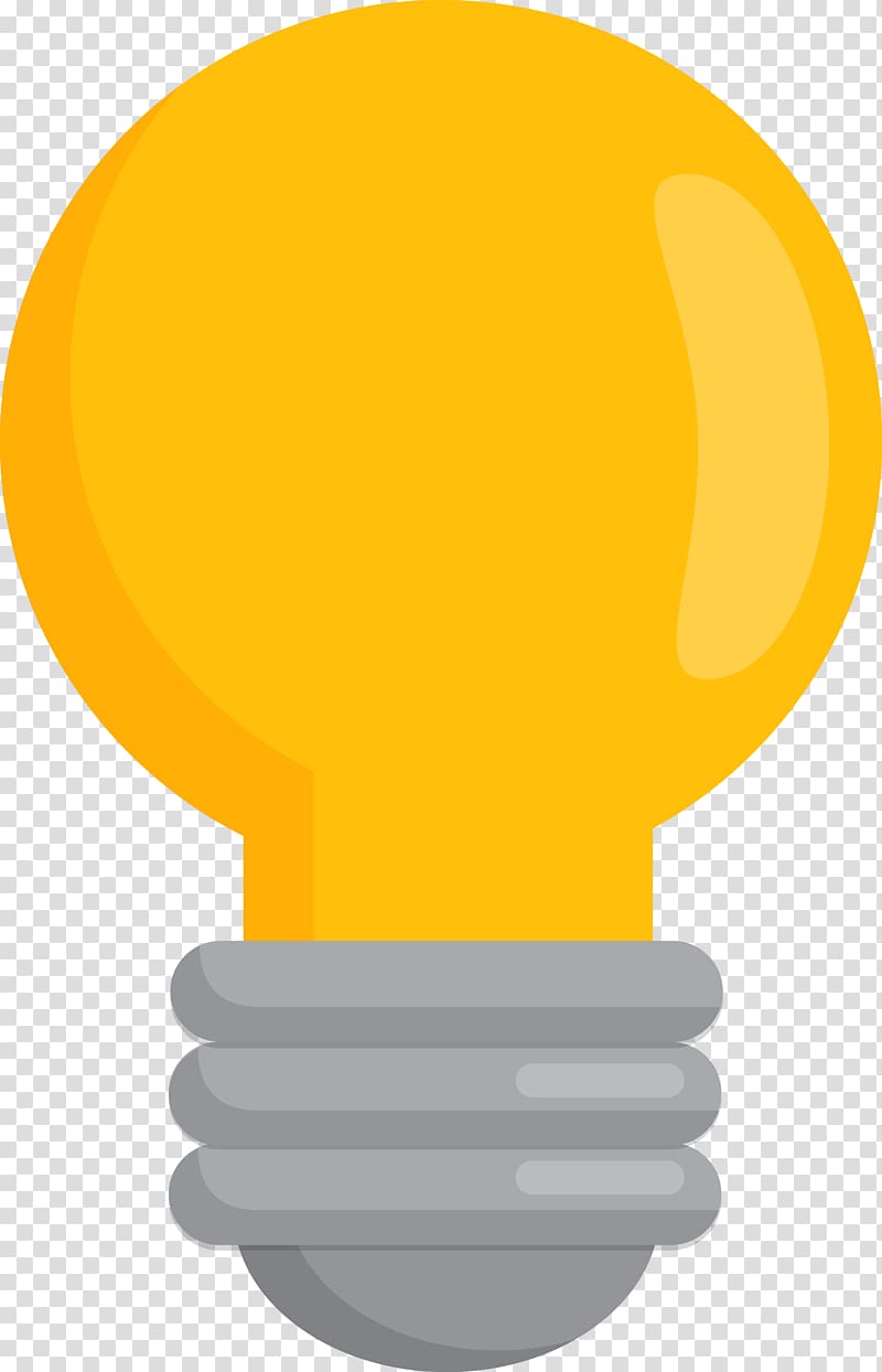 yellow light bulb , Light Euclidean Lamp, bulb transparent background PNG clipart