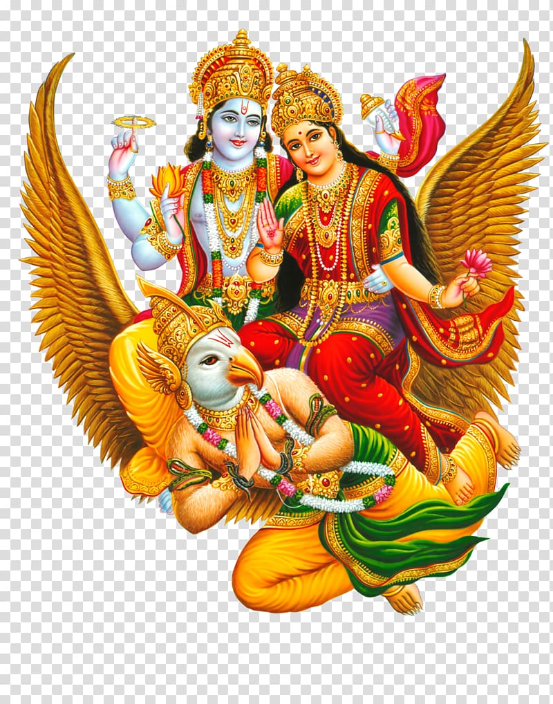 three Hindu Deities , Laxminarayan Temple Lakshmi Narayan Narayana Vishnu, Lord Krishna transparent background PNG clipart