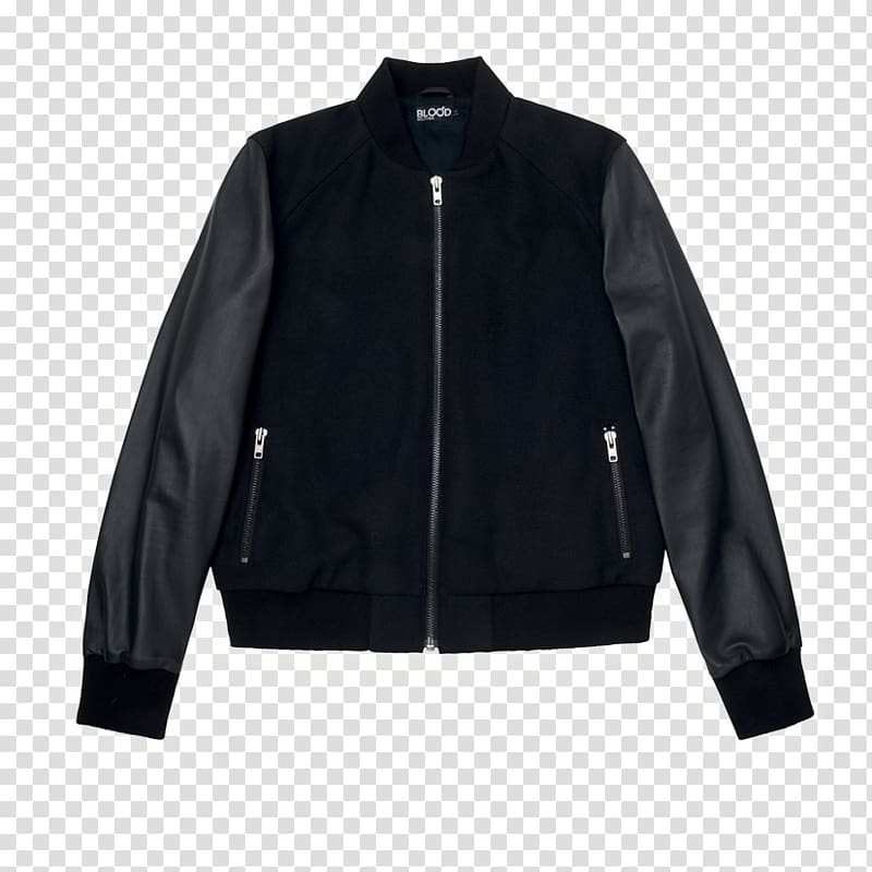 Flight jacket Coat Leather jacket Outerwear, english fashion label transparent background PNG clipart