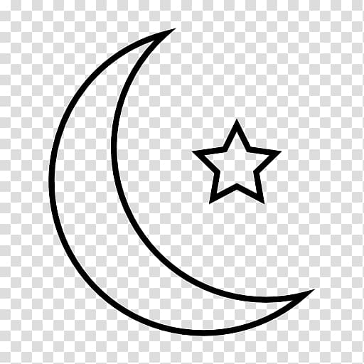 Star and crescent Quran Symbols of Islam Star polygons in art and culture, Islam transparent background PNG clipart