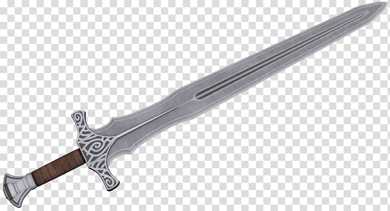 The Elder Scrolls V: Skyrim – Dragonborn Types of swords Weapon Classification of swords, Sword transparent background PNG clipart