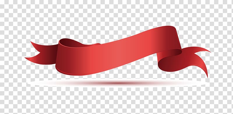 Red Ribbon Border transparent background PNG clipart