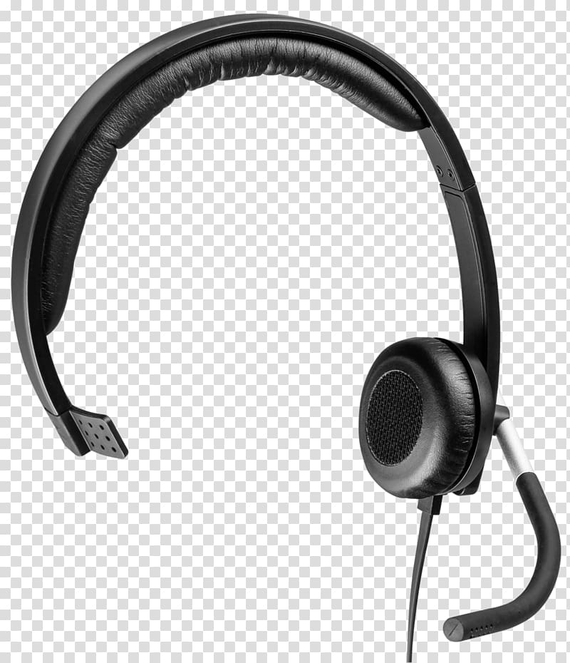 Headphones Headset Logitech H650e Monaural, headphones transparent background PNG clipart