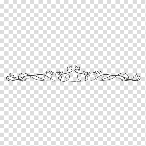 Calligraphy Line art Logo Font, creative divider transparent background PNG clipart