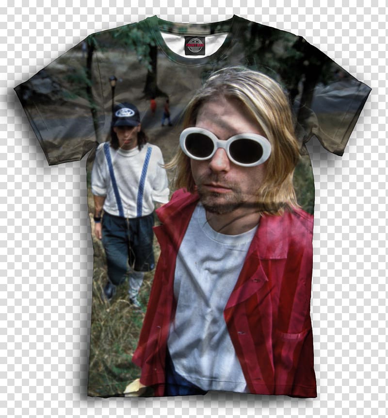 Kurt Cobain T-shirt Nirvana Drawing Grunge, T-shirt transparent background PNG clipart