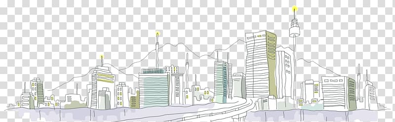 4K resolution Travel Illustration, Buildings transparent background PNG clipart