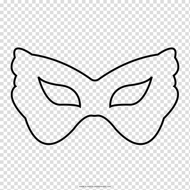 Mask Coloring book Drawing Disguise Headgear, mask transparent background PNG clipart