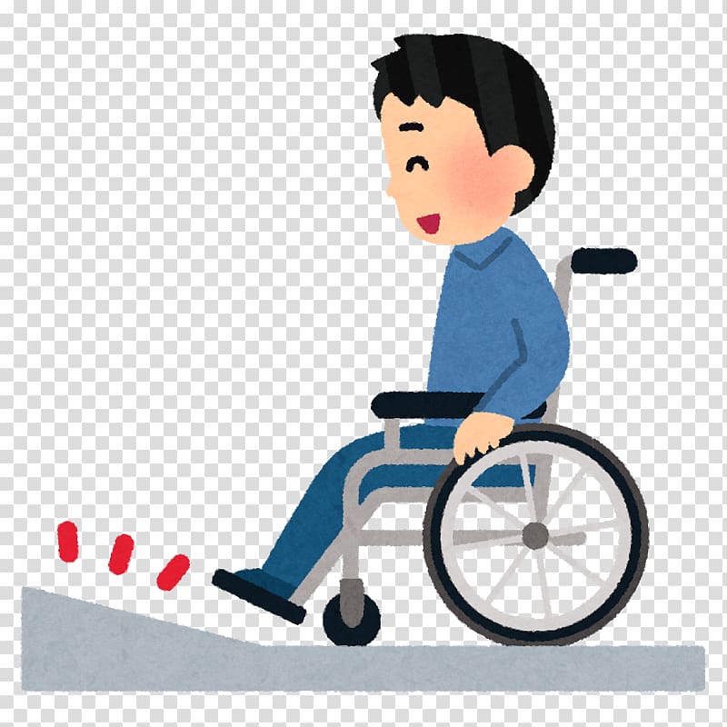 Wheelchair ramp Barrier-free Disability Spinal cord injury, wheelchair transparent background PNG clipart