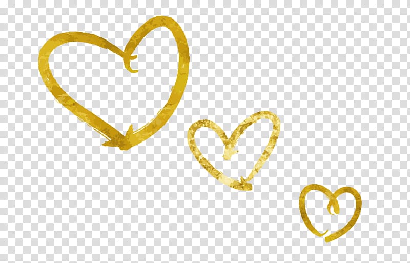 Love Qixi Festival Valentines Day, Valentines Day love golden elements transparent background PNG clipart