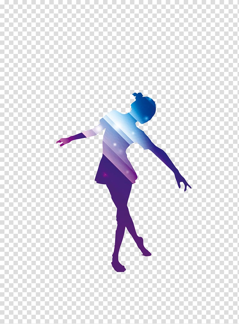 Dance studio Poster, Colored silhouettes of people dancing transparent background PNG clipart