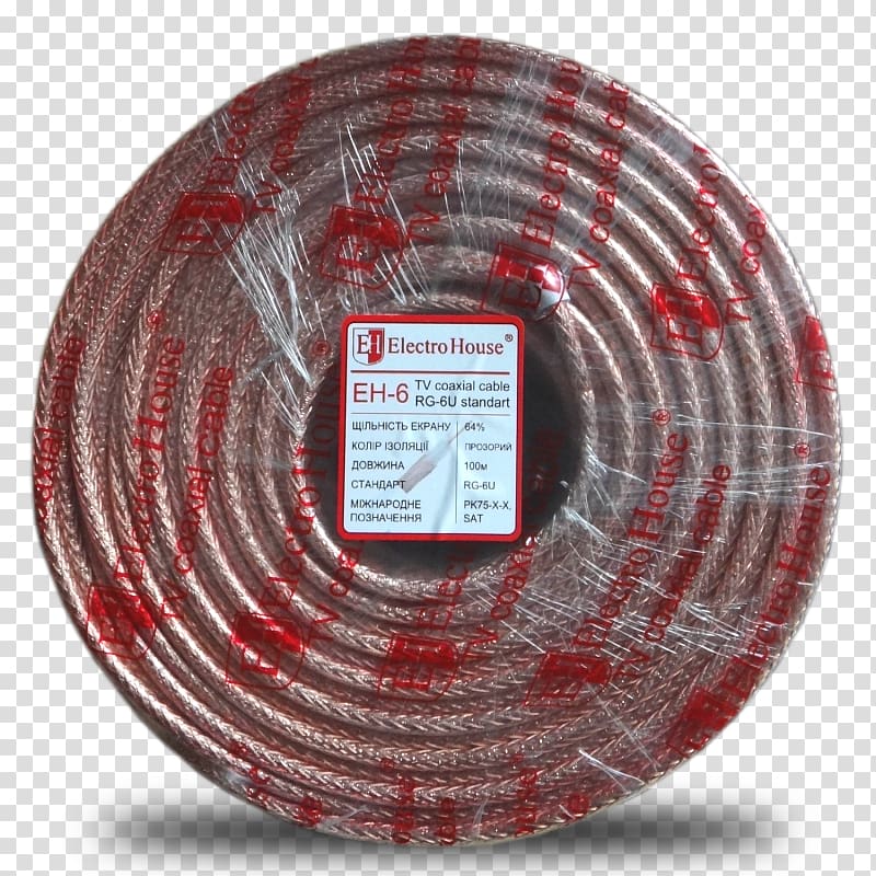 Coaxial cable Electrical cable Twisted pair Signal RG-6, Electro House transparent background PNG clipart
