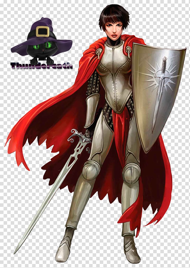 Pathfinder Roleplaying Game Knight Plate armour Paladin Cleric, Knight transparent background PNG clipart