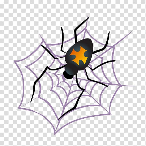 Tangle web spider Halloween Spider web, spider transparent background PNG clipart