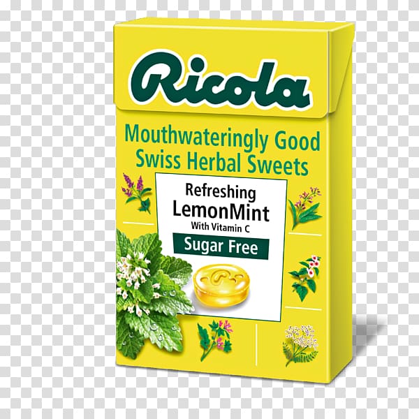 Ricola Mint Herb Lemon Beebalm Elderflower cordial, Mint transparent background PNG clipart