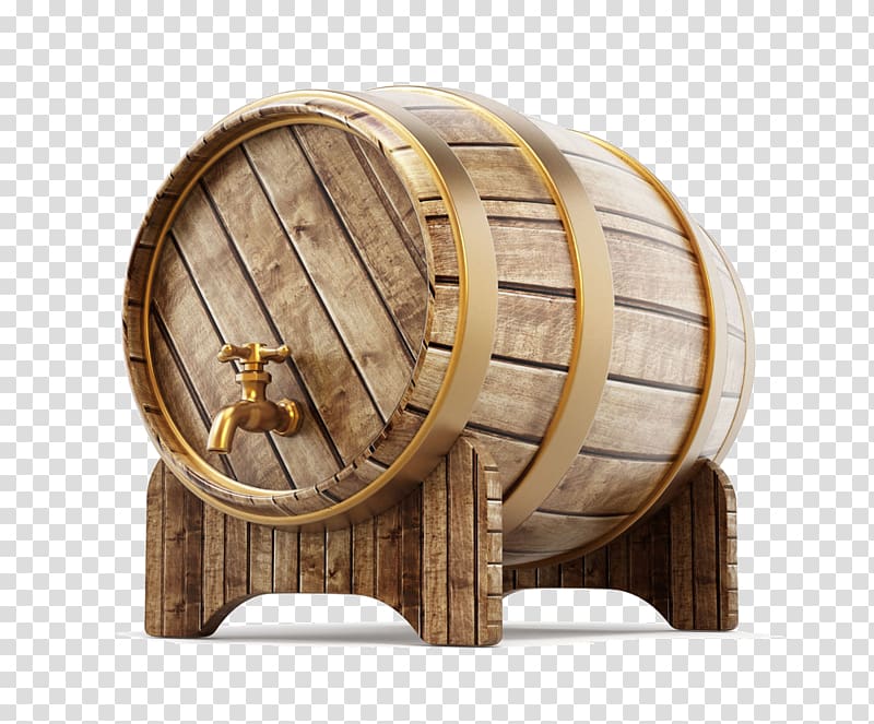 brown wooden barrel, Wine Barrel Tap Oak , Wine barrels transparent background PNG clipart