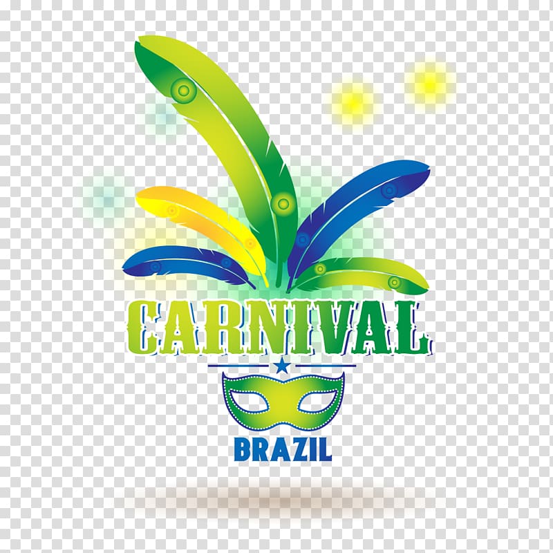 Carnival in Rio de Janeiro Brazilian Carnival, Carnival Party Green Mask With Feather transparent background PNG clipart