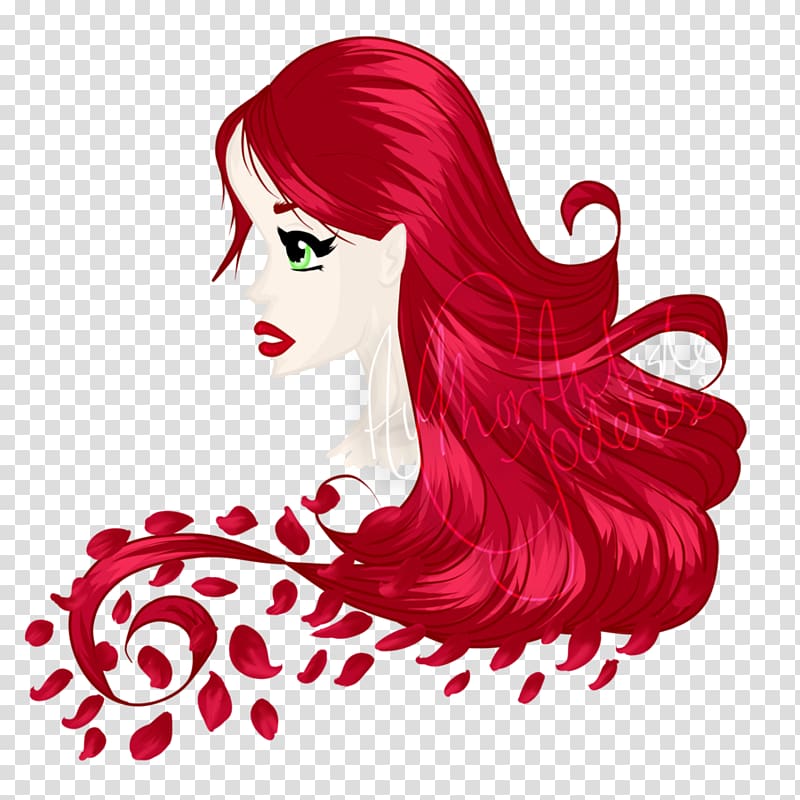 Character Red hair, goddess beauty transparent background PNG clipart