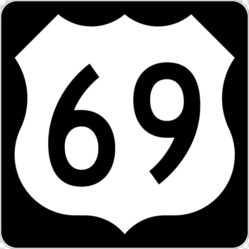 U.S. Route 69 in Oklahoma Iowa Road US Numbered Highways, road transparent background PNG clipart