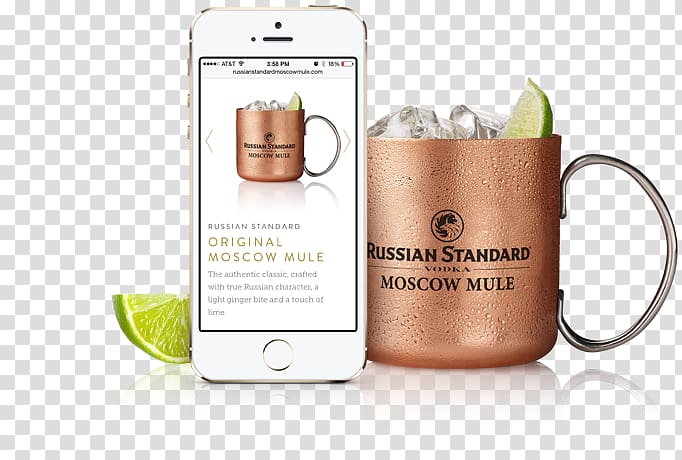 Moscow mule Russian Standard Buck Vodka Cocktail, vodka transparent background PNG clipart