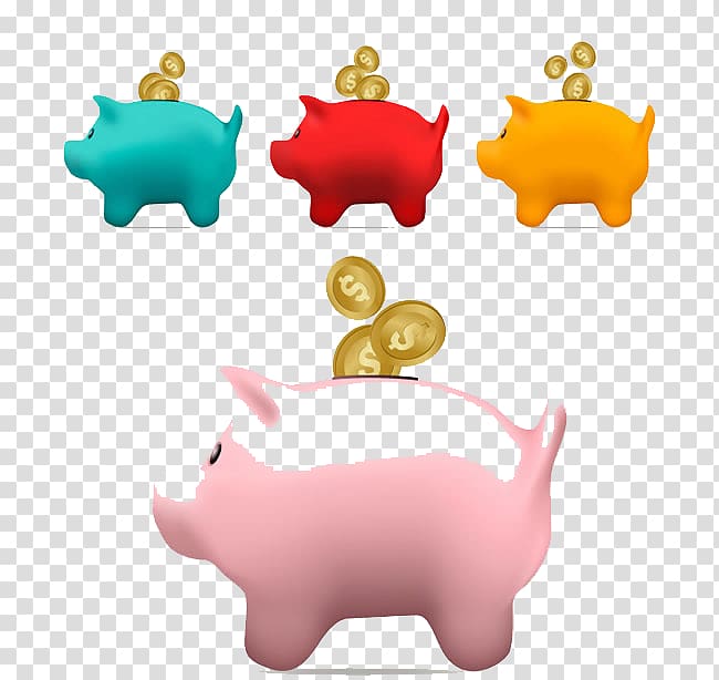 u50a8u94b1u7f50 Domestic pig , Creative piggy bank transparent background PNG clipart