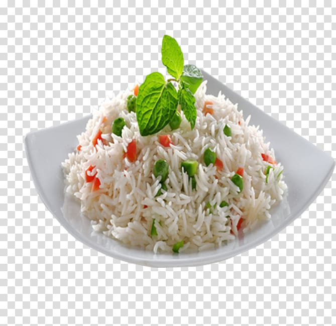 rice with vegetables and spearmint on plate, Dal Pilaf Rice Basmati Food, Chili fried rice transparent background PNG clipart