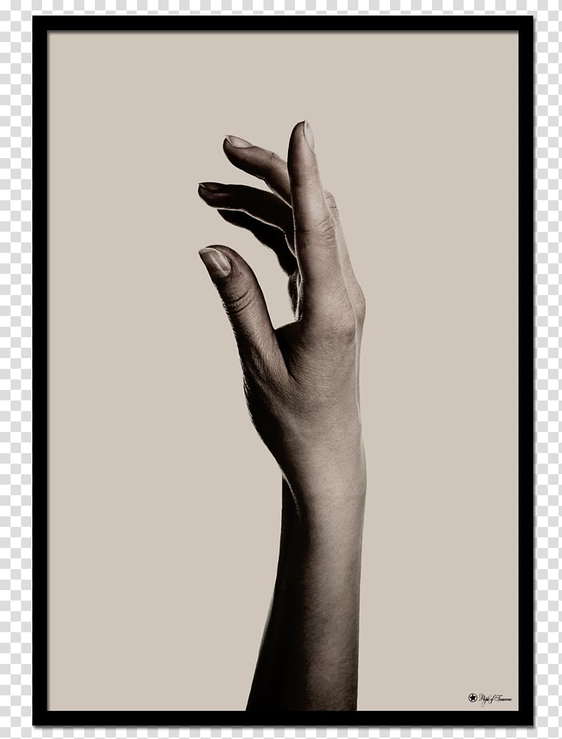 Thumb Poster Hand model Text, CardArt transparent background PNG clipart