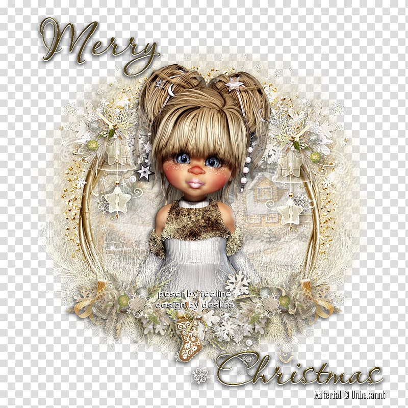 Doll Angel M, winter tutorial transparent background PNG clipart