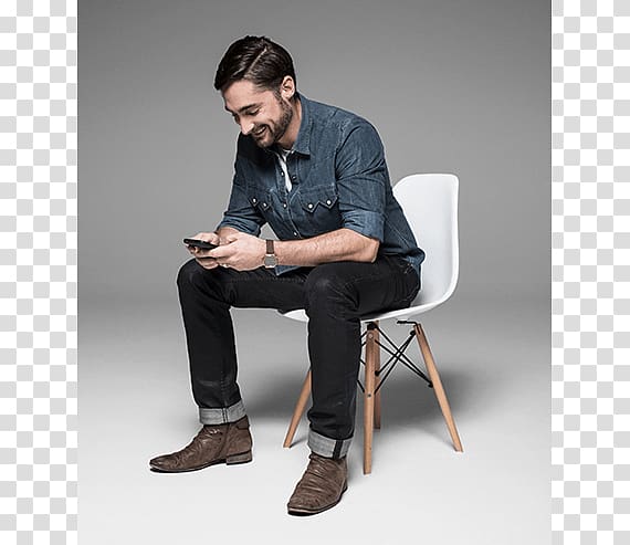 Chair Sitting Jeans Denim, Arabian man transparent background PNG clipart