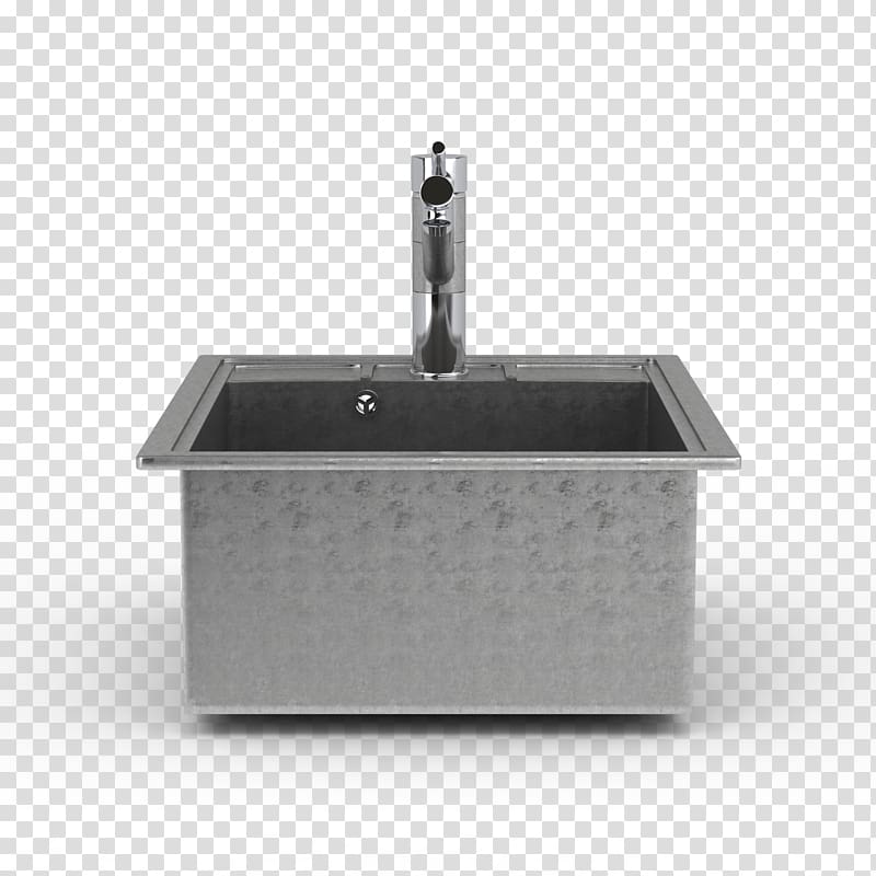 Kitchen Sink Gootsteen 3D computer graphics, Grey kitchen sink transparent background PNG clipart