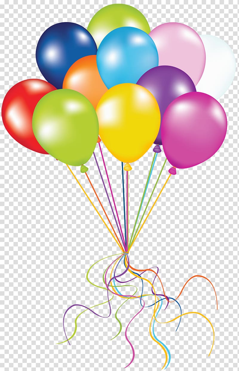 Balloon Birthday , Balloons , assorted-color balloon lot transparent background PNG clipart