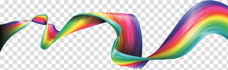 Rainbow Ribbon, rainbow transparent background PNG clipart