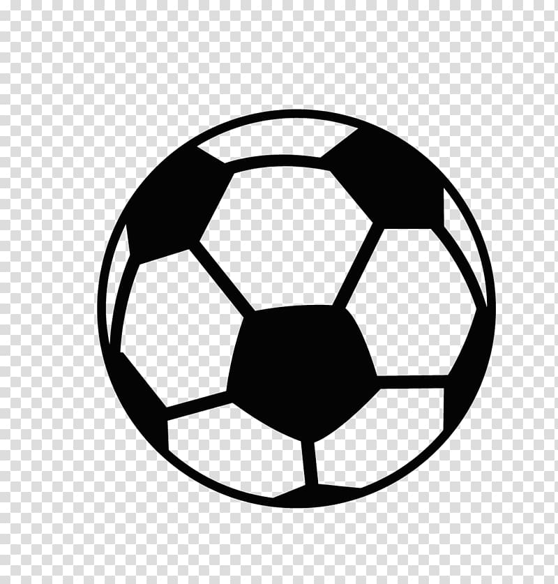 black soccer ball , Swansea City A.F.C. Merthyr Tydfil Footgolf, Cartoon black and white football logo transparent background PNG clipart