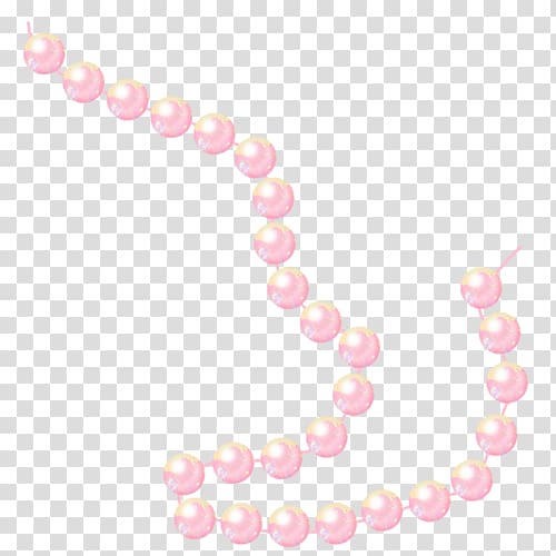pink pearl, Digg Google StumbleUpon Website, Orange string of pearls transparent background PNG clipart