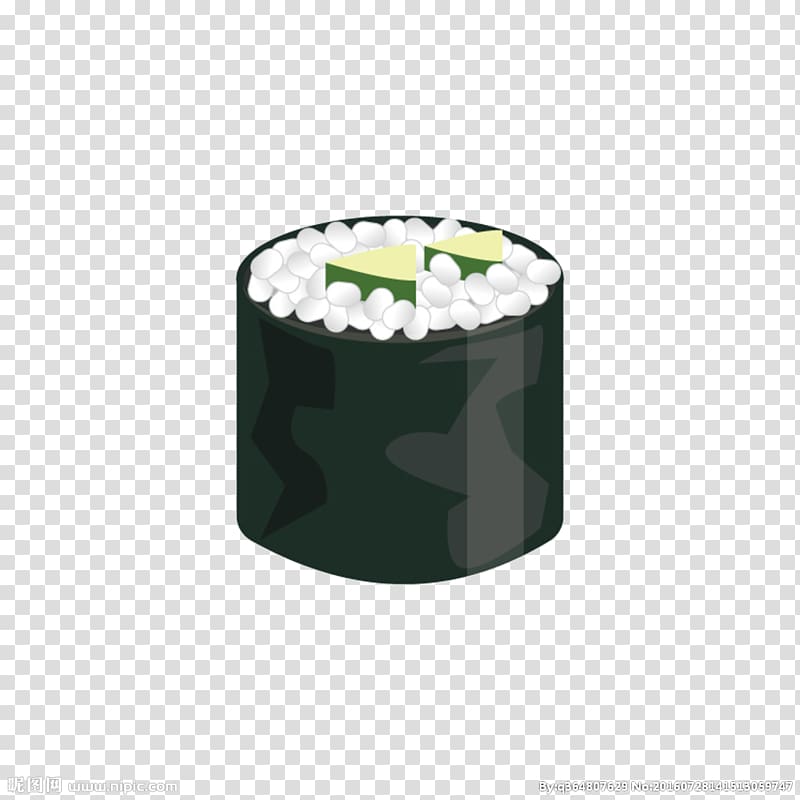 Sushi Makizushi Gimbap Cucumber Rice, Cucumber cucumber seaweed ring transparent background PNG clipart
