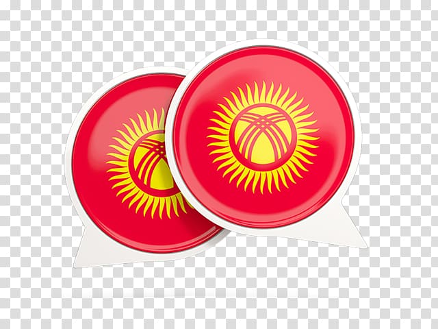 Flag of Kyrgyzstan Canvas print, design transparent background PNG clipart