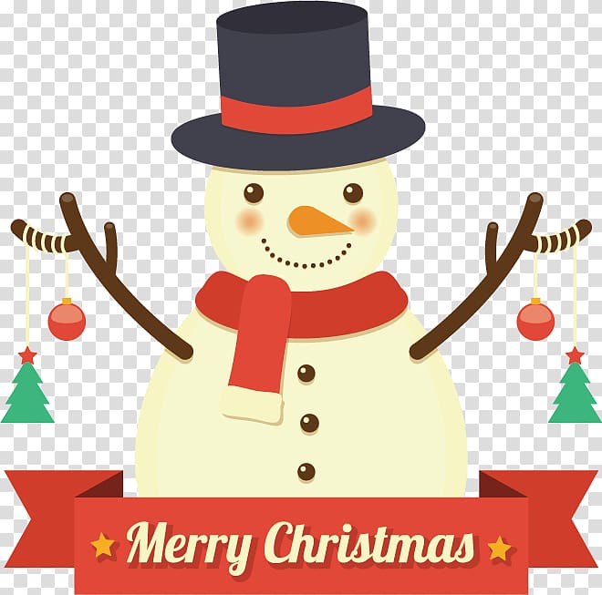 Santa Claus Christmas tree Christmas card, hand-drawn cartoon snowman transparent background PNG clipart