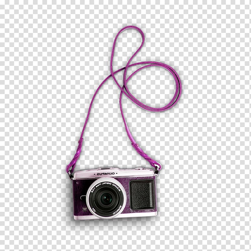 Single-lens reflex camera, Purple simple camera decoration pattern transparent background PNG clipart