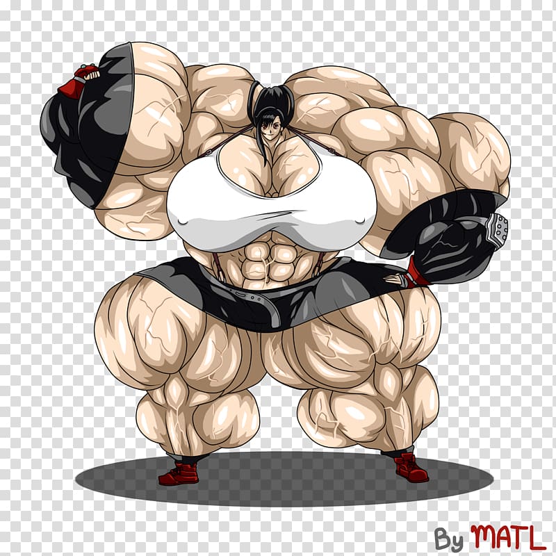 Illustration Tifa Lockhart Muscle, muscle growth transparent background PNG clipart