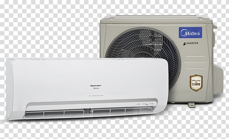 Midea British thermal unit Sistema split Air conditioning R-410A, split the wall transparent background PNG clipart