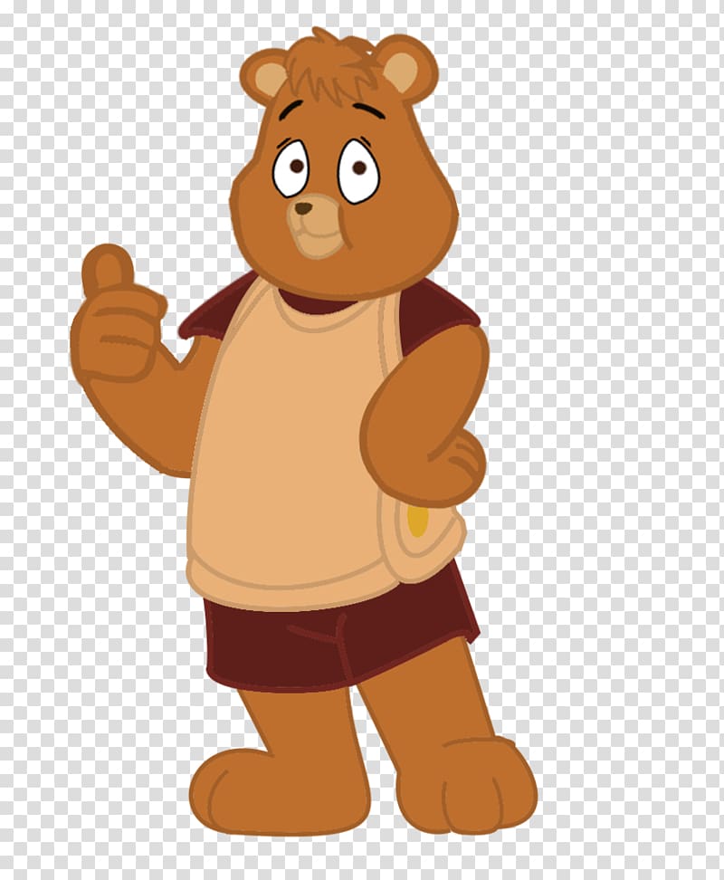 Teddy bear Teddy Ruxpin Cartoon Mascot, first timers transparent background PNG clipart