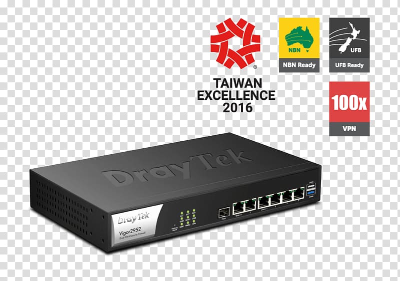DrayTek Router Wide area network VDSL Virtual private network, vigor transparent background PNG clipart