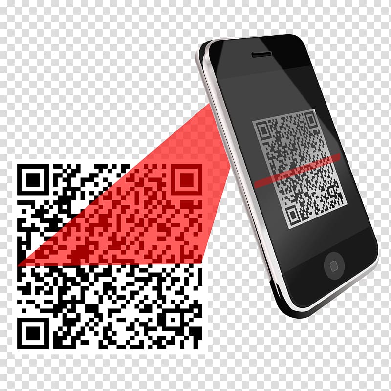 QR code Barcode Mobile Phones scanner, scanner transparent background PNG clipart
